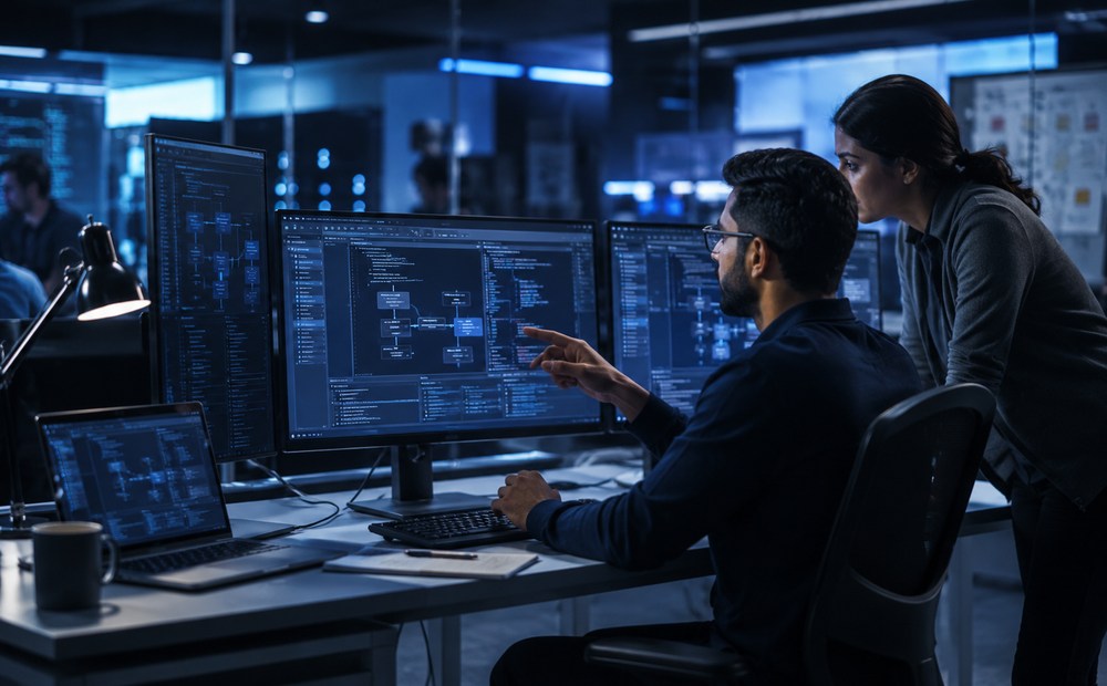 Custom software development workspace