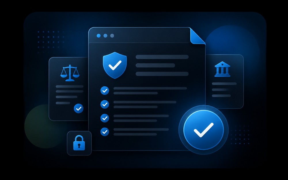 Terms and conditions compliance visual