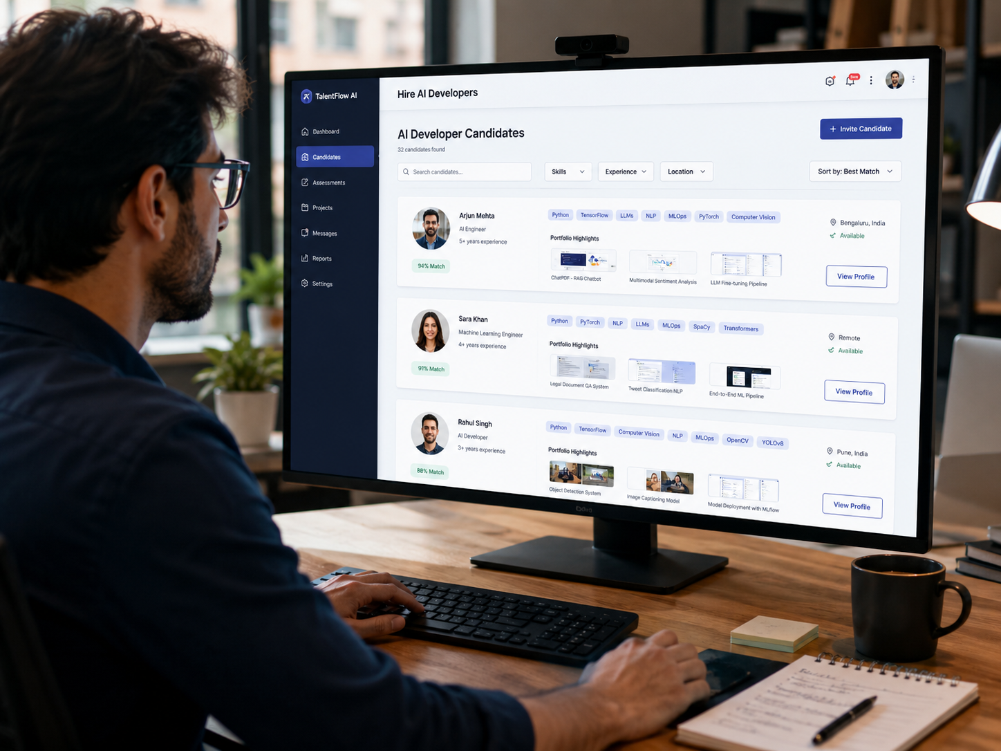 Hire AI Developers planning
