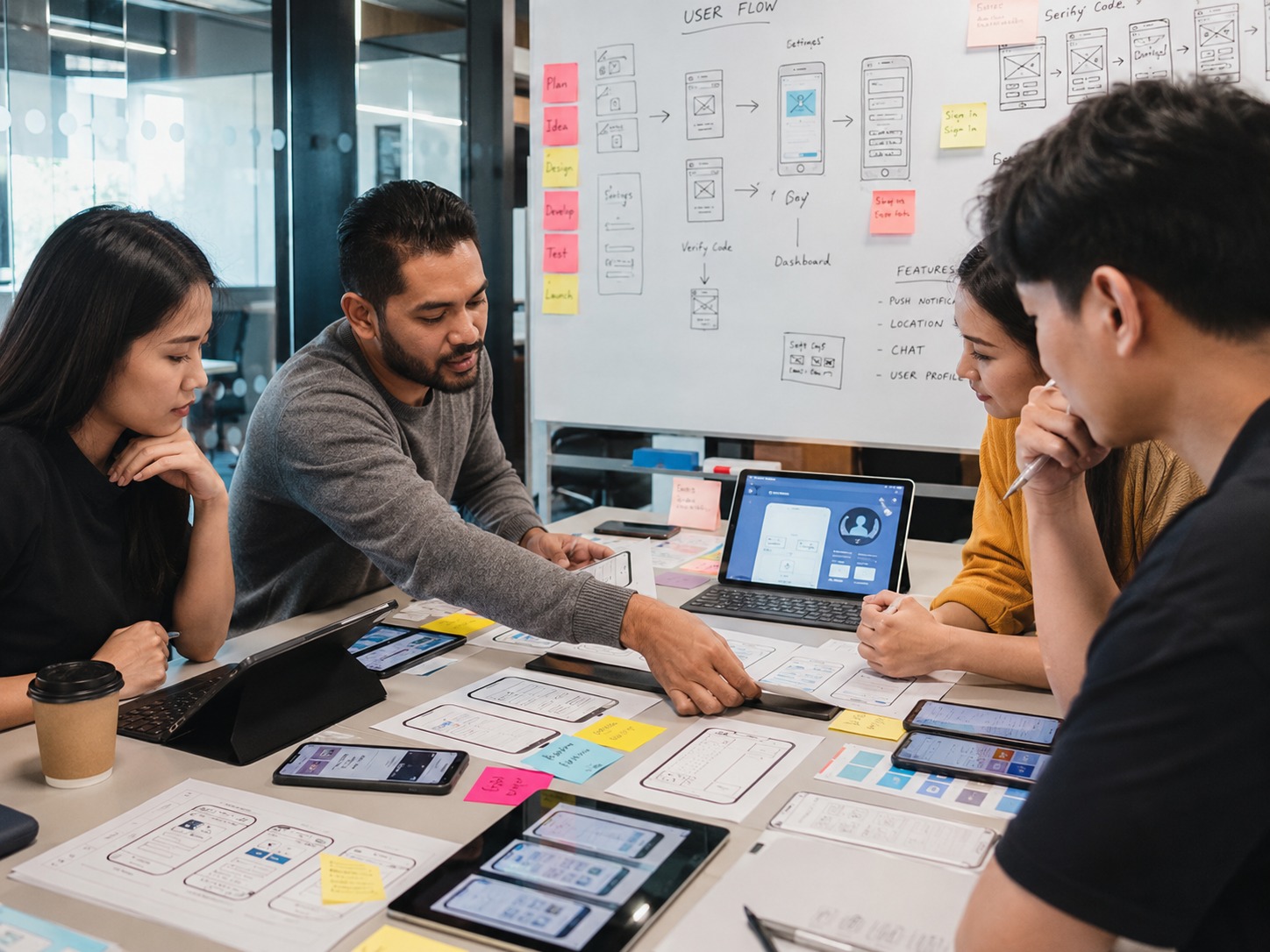 Mobile app design and product benefits