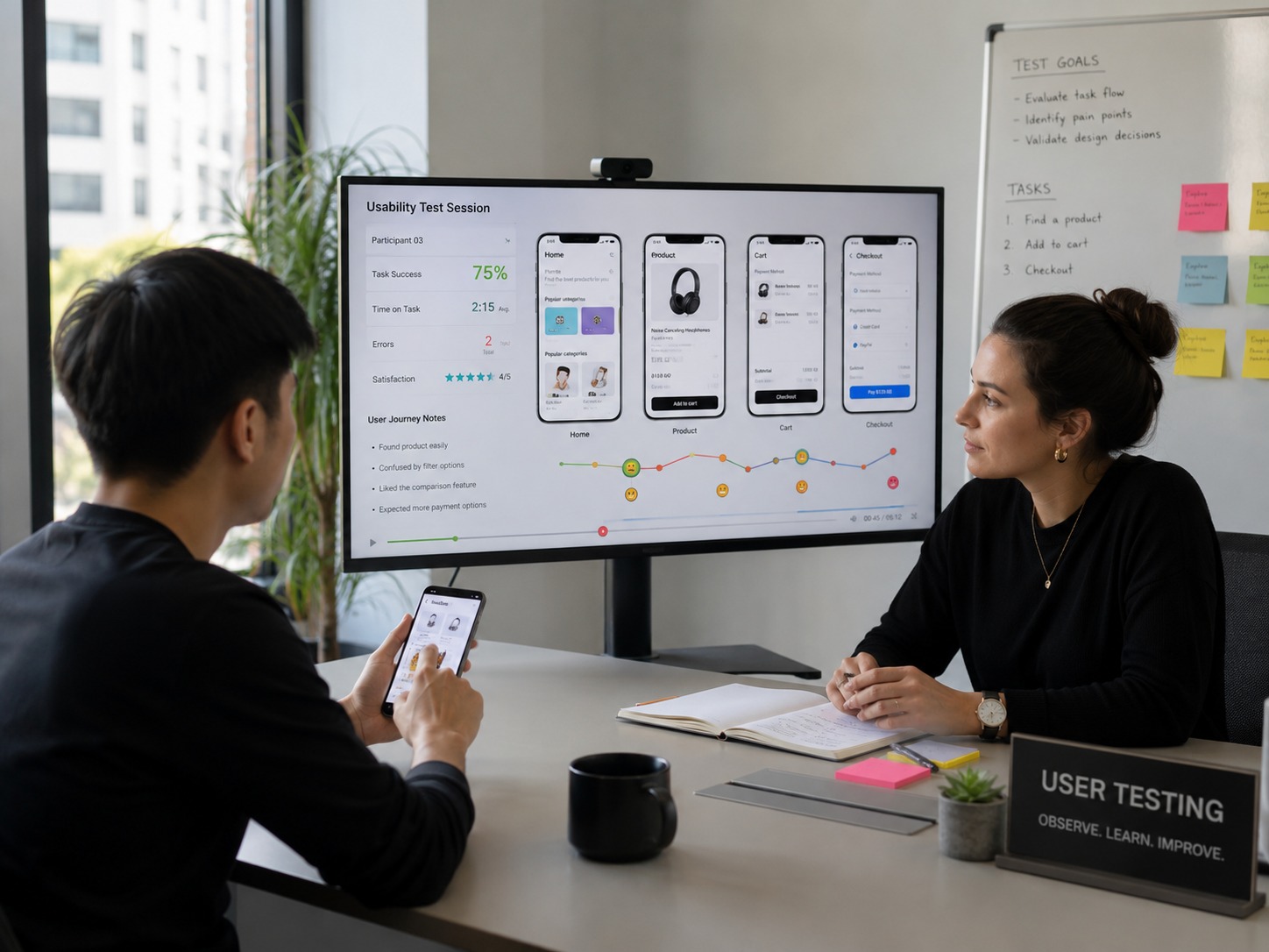 Mobile App UI/UX Design workflow