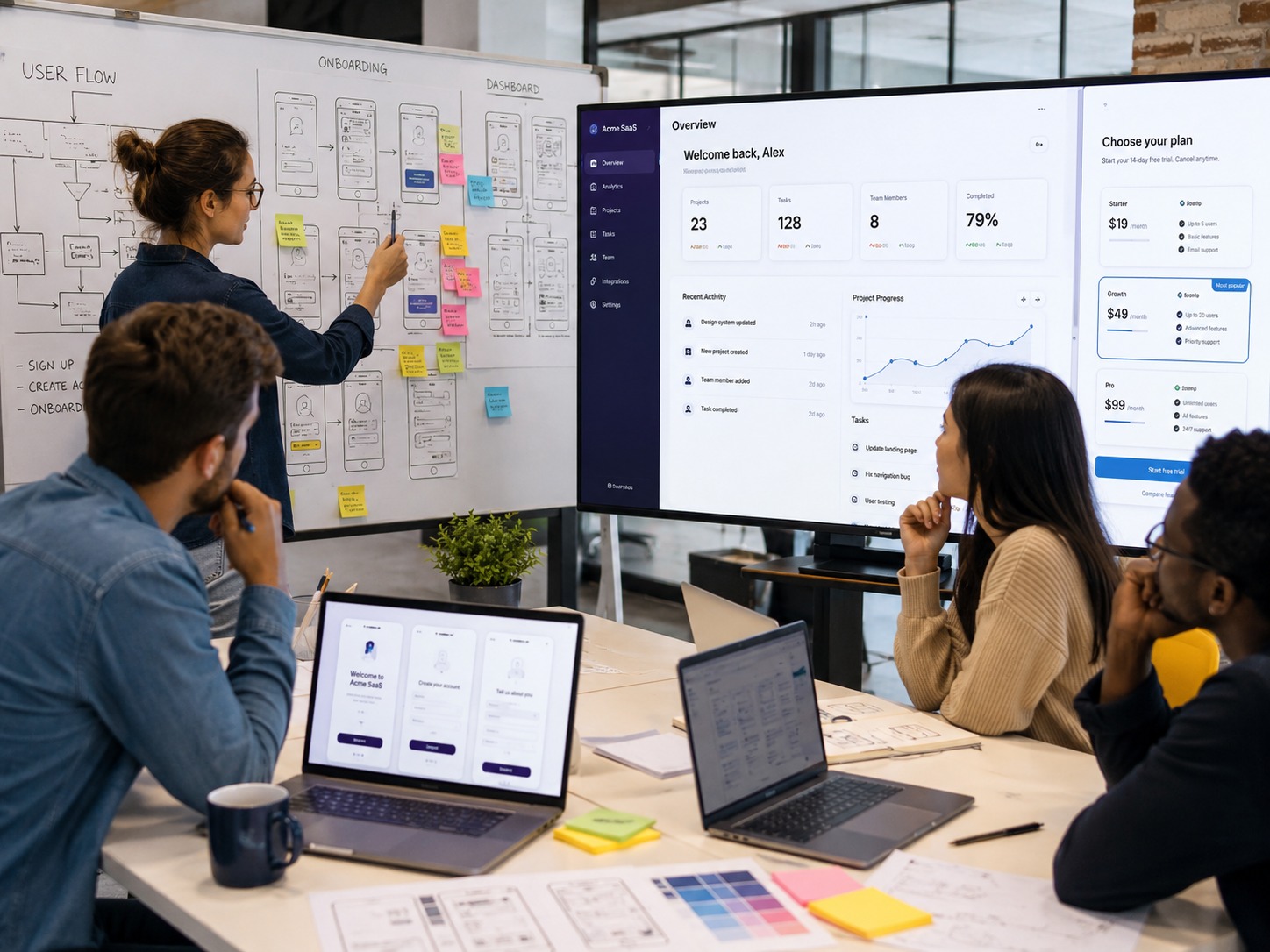SaaS product design and onboarding planning