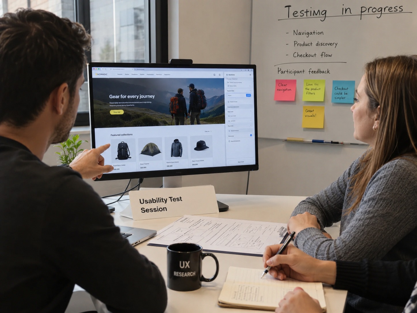Website UI/UX Design workflow