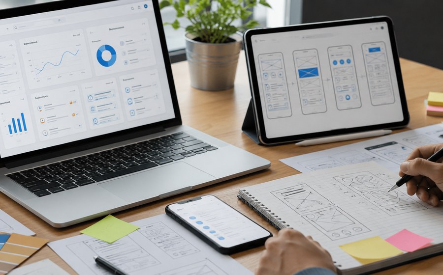 UI UX design wireframe benefits visual